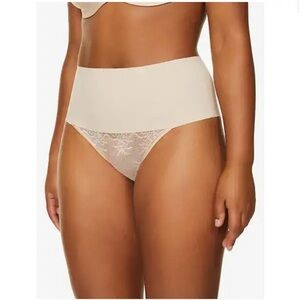 NWT SPANX- Supersmooth Undie-Tectable Thong Soft Nude Size S